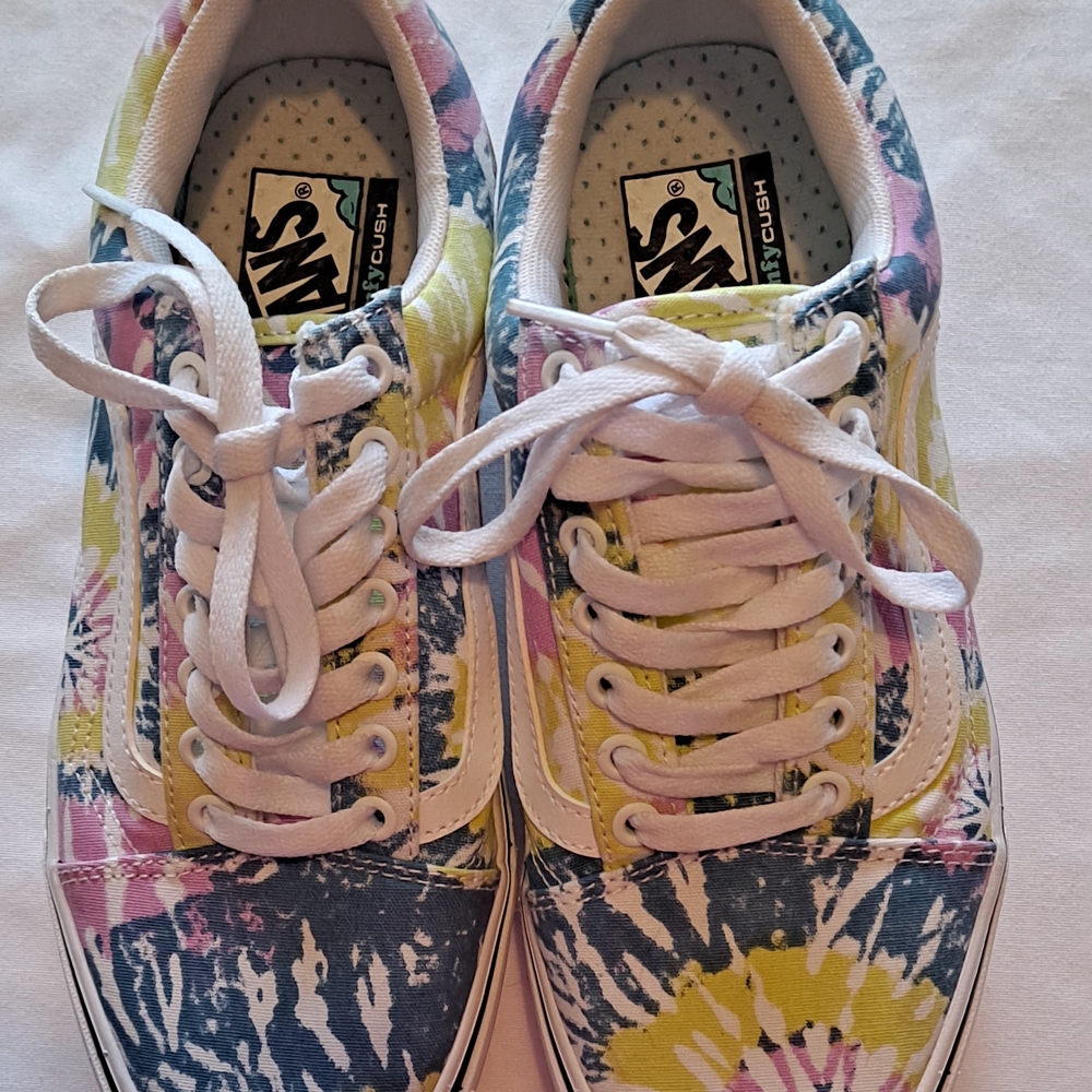Vans Tie Died Comfy Cushion Old Skool 500383 Men's Size 8 Women's Sz 9.5 Shoes. - Picture 3 of 7